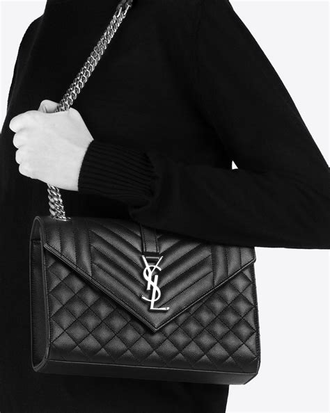 grain de poudre ysl|ysl tri quilt envelope bag.